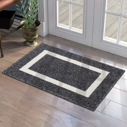 Luxurious Non-Slip Microfiber Welcome Mat: Chic Moisture-Absorbing Rug for Entryways - Très Elite