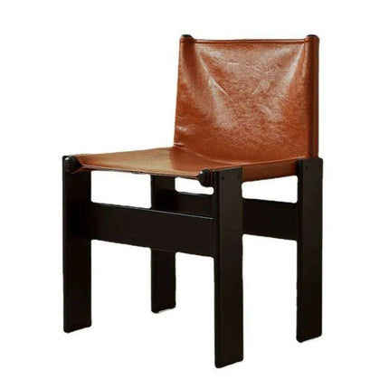 Luxurious Nordic Style Genuine Leather Dining Chair - Elegance Collection..