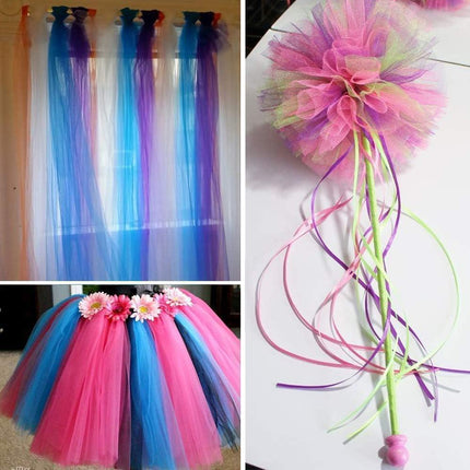 Luxurious Nylon Tulle Mesh Fabric Roll - Ideal for Weddings and Crafts - 6" x 25 Yards - Très Elite