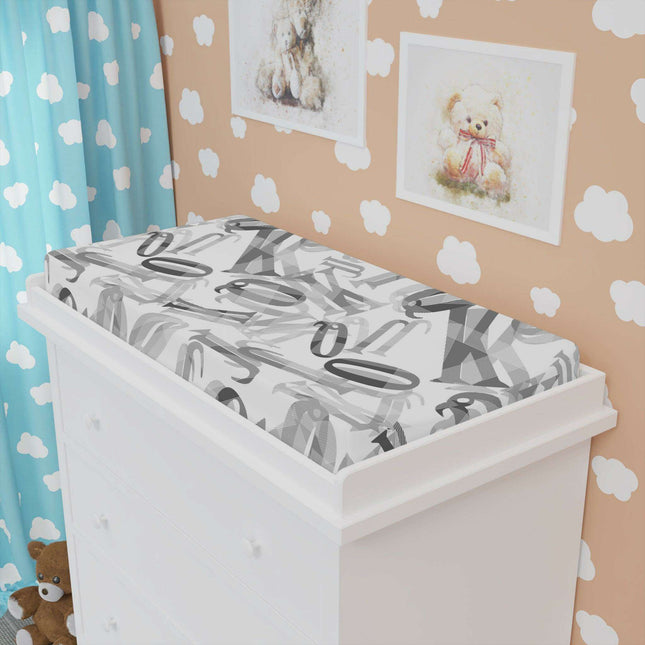 Luxurious Personalized Baby Changing Pad Cover by Maison d'Elite: A Touch of Elegance for Your Nursery