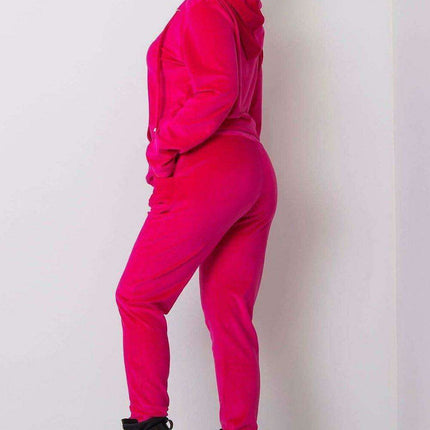 Luxurious Plus Size Velour Lounge Hoodie and Jogger Set - Très Elite
