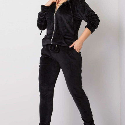 Luxurious Plus Size Velour Lounge Hoodie and Jogger Set - Très Elite