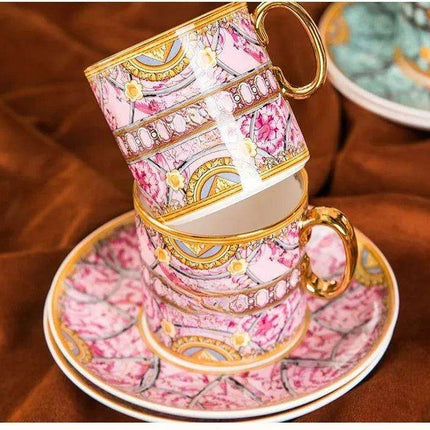Luxurious Porcelain Coffee Pair Set. Uncategorized luxurious-porcelain-coffee-pair-set Kitchen & Dining›Tabletop›Cups, Mugs & Saucers›Teacups & Saucer Sets