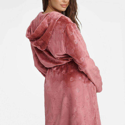 Luxurious Quilted Hooded Robe for Women with Functional Pockets - Très Elite