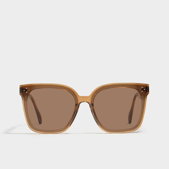 Luxurious Rose Gold Pin-Embellished Oversized Square Sunglasses by GENTLE MONSTER