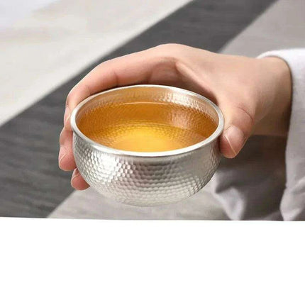 Luxurious S999 Silver Japanese Tea Ceremony Set for the Ultimate Tea Experience - Très Elite