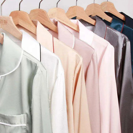 Luxurious Silk Satin Summer Loungewear Set - Chic Sleep Ensemble - Très Elite