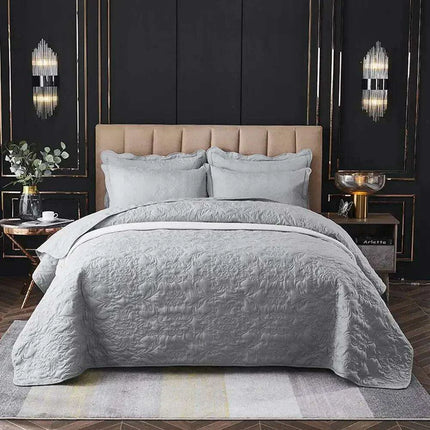Luxurious Solid Stitch Bedding Ensemble with Pillowcases and Plush Sheets - Très Elite