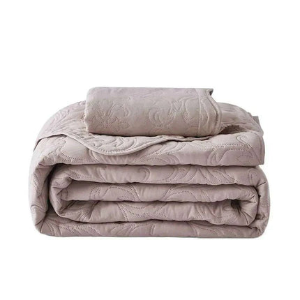 Luxurious Solid Stitch Bedding Ensemble with Pillowcases and Plush Sheets - Très Elite