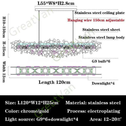 Luxurious Stainless Steel Pendant Light for Elegant Dining Settings- Très Elite- Très Elite