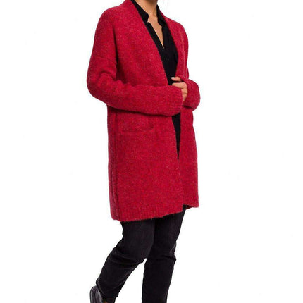 Luxurious Textured Wool Blend Cardigan with Convenient Front Pockets - Très Elite