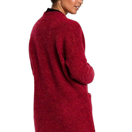 Luxurious Textured Wool Blend Cardigan with Convenient Front Pockets - Très Elite