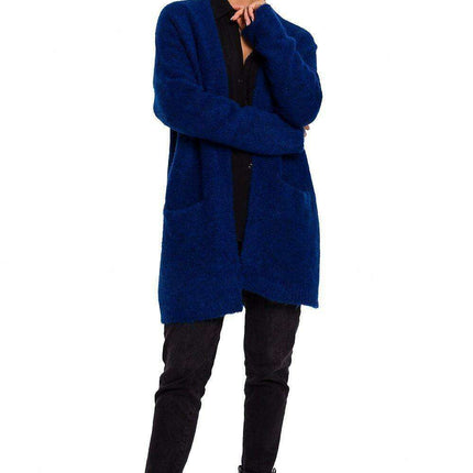 Luxurious Textured Wool Blend Cardigan with Convenient Front Pockets - Très Elite