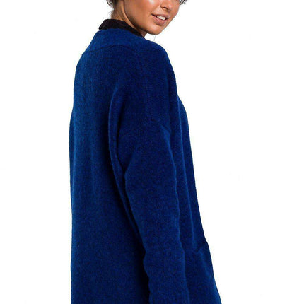 Luxurious Textured Wool Blend Cardigan with Convenient Front Pockets - Très Elite