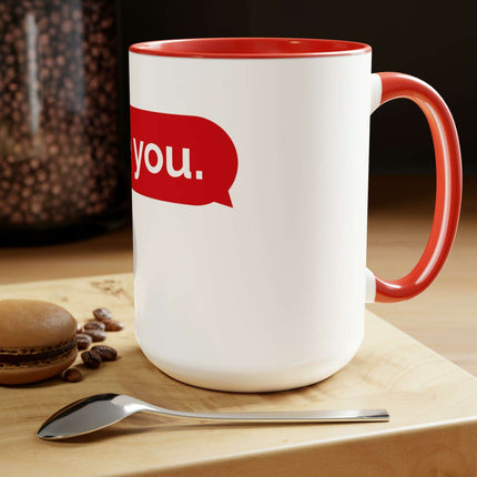 Luxurious Two-Tone Ceramic Coffee Mugs Set - 15oz Capacity, Maison d'Elite Collection - Très Elite