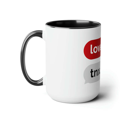 Luxurious Two-Tone Ceramic Coffee Mugs Set - 15oz Capacity, Maison d'Elite Collection - Très Elite
