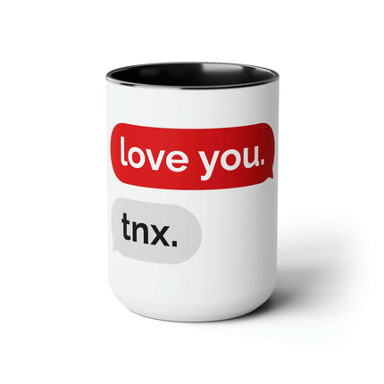 Luxurious Two-Tone Ceramic Coffee Mugs Set - 15oz Capacity, Maison d'Elite Collection - Très Elite