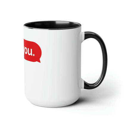 Luxurious Two-Tone Ceramic Coffee Mugs Set - 15oz Capacity, Maison d'Elite Collection - Très Elite