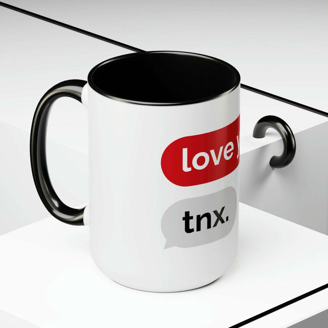 Luxurious Two-Tone Ceramic Coffee Mugs Set - 15oz Capacity, Maison d'Elite Collection