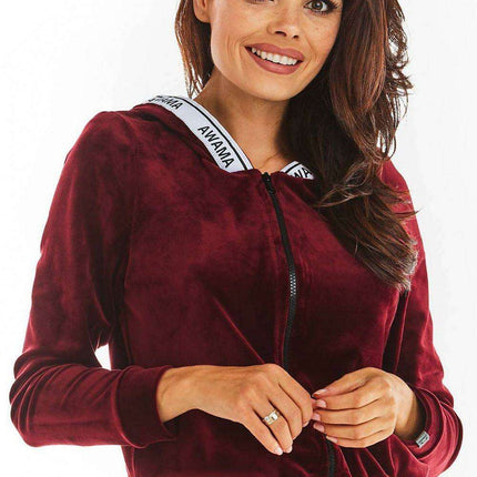 Luxurious Velour Hoodie with Trendy Logo Tape - Très Elite