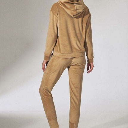 Luxurious Velour Lounge Pants with Adjustable Drawstring and Convenient Pockets - Très Elite