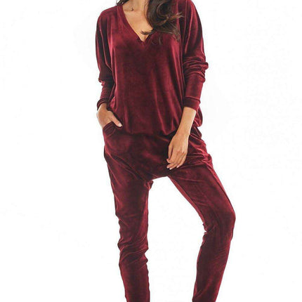Luxurious Velour Relaxation Pants - Très Elite