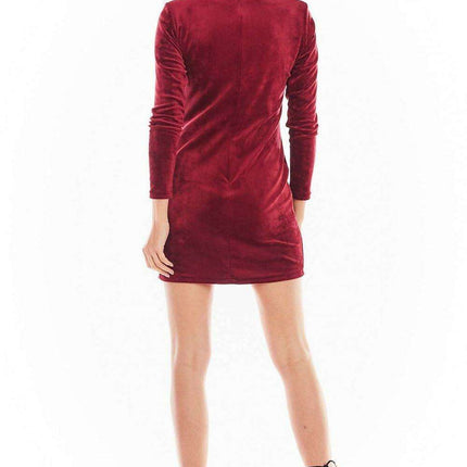 Luxurious Velvet Fitted Mini Dress - Très Elite