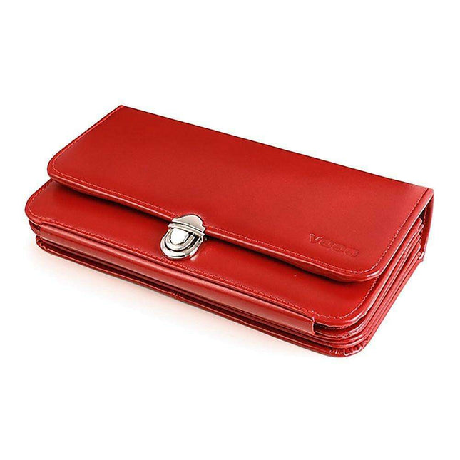 Luxurious Verosoft Leather Wallet with Removable Handle - Stylish and Practical