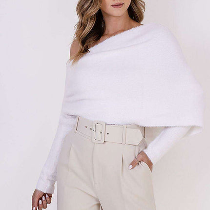 Luxurious Wrap Around Bristle Yarn Sweater MKM - Très Elite