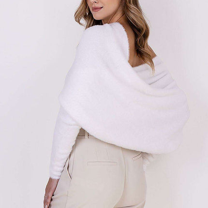 Luxurious Wrap Around Bristle Yarn Sweater MKM - Très Elite