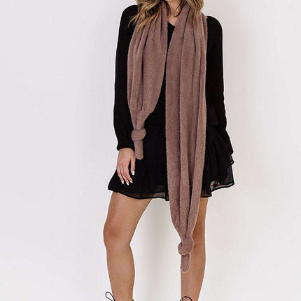 Luxurious Wrap Around Bristle Yarn Sweater MKM - Très Elite