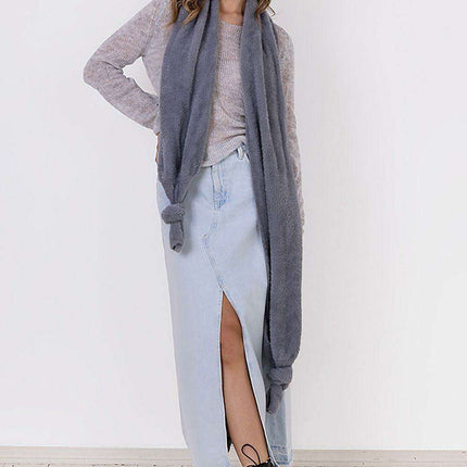 Luxurious Wrap Around Bristle Yarn Sweater MKM - Très Elite