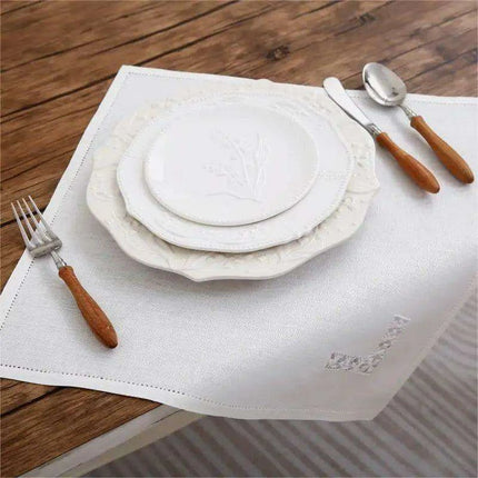 Luxury Artisan Linen Napkin and Placemat Set - 2 Pieces - Très Elite
