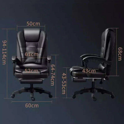 Luxury Black Ergonomic Recliner Chair for Ultimate Gaming and Office Comfort - Très Elite