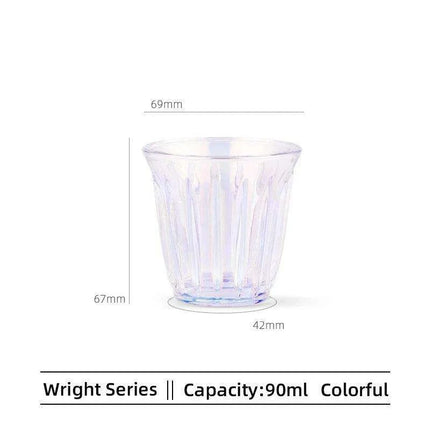 Luxury Borosilicate Glass Coffee Cup Set with Elegant Vacuum-Plated Finish - Très Elite