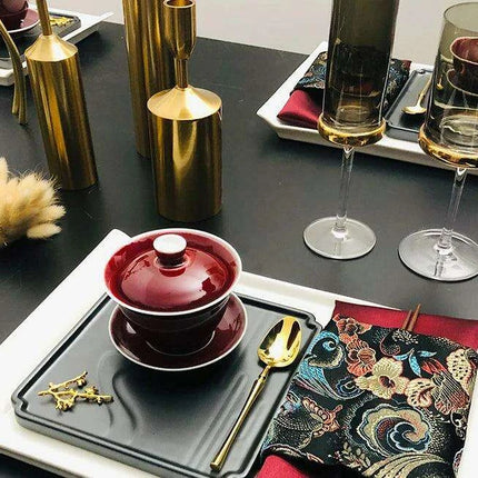 Luxury Botanical Porcelain Dining Set for Elegant Occasions..