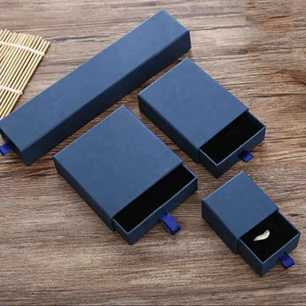 Luxury Customizable Jewelry Packaging Set with Elegant Drawer Box and Microfiber Pouches for Brand Elevation