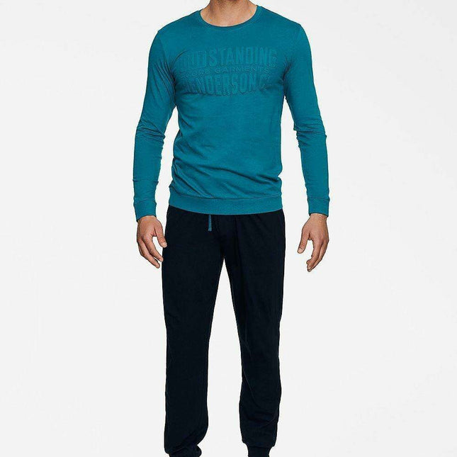 Luxury Emblem Men's Cotton Sleepwear Set by Pyjama Henderson