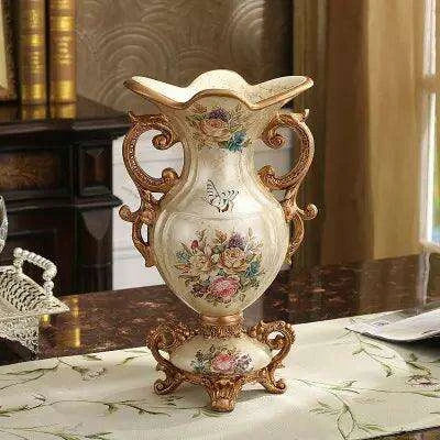 Luxury European Resin Accent Vase: A Touch of Elegance for Home Decor - Très Elite