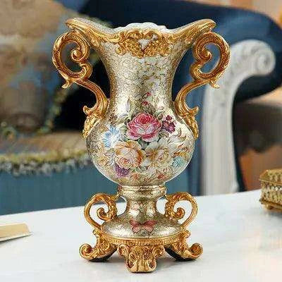 Luxury European Resin Accent Vase: A Touch of Elegance for Home Decor - Très Elite