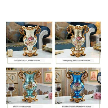 Luxury European Resin Accent Vase: A Touch of Elegance for Home Decor - Très Elite