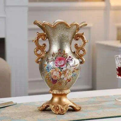 Luxury European Resin Accent Vase: A Touch of Elegance for Home Decor - Très Elite