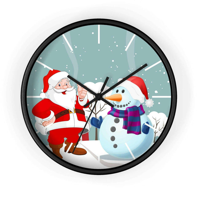 Luxury Festive Wooden Wall Clock for Upscale Interiors