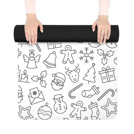 Luxury Festive Yoga Mat with Premium Suede & Non-Slip Grip - Exclusive Design by Maison d'Elite