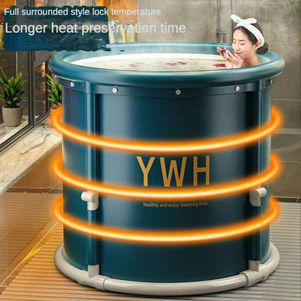 Luxury Foldable Spa Bathtub with Steam Cover - Transform Your Home into a Relaxation Oasis - Très Elite