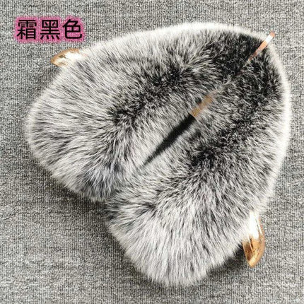 Luxury Fox Fur Winter Scarf with Versatile Detachable Collar - A Statement of Winter Elegance - Très Elite