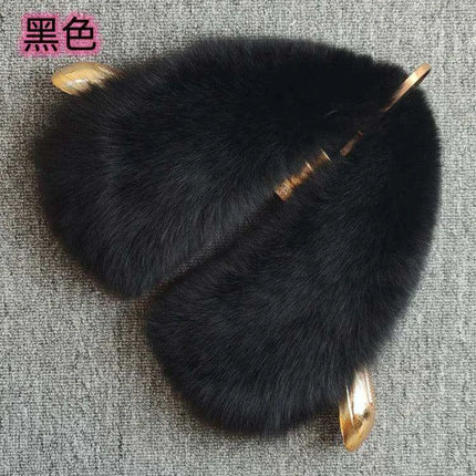 Luxury Fox Fur Winter Scarf with Versatile Detachable Collar - A Statement of Winter Elegance - Très Elite
