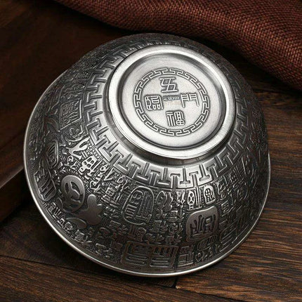 Luxury Handcrafted Sterling Silver Dining Bowl by Big Momofuku - Très Elite