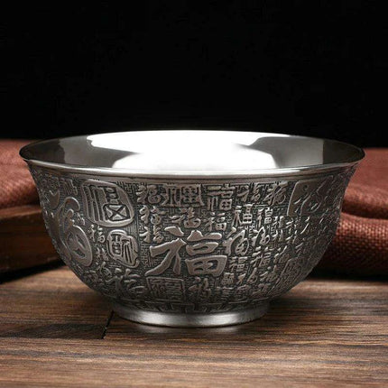 Luxury Handcrafted Sterling Silver Dining Bowl by Big Momofuku - Très Elite