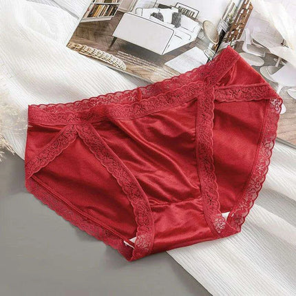Luxury Lace & Silk Seamless Women's Breathable Briefs - Soft Mesh Panties for Ultimate Comfort - Très Elite
